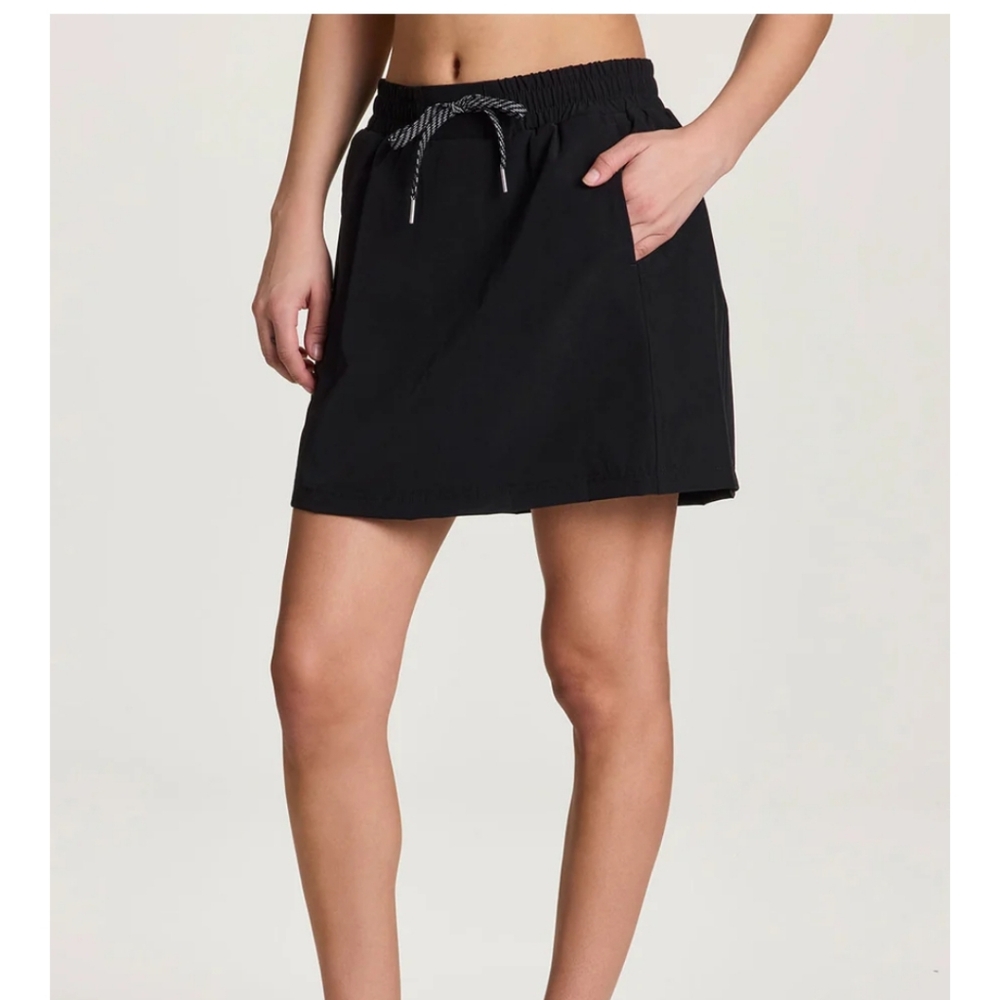 Avalanche Women Large Black Skorts Elastic Waist UPF 50+ Outdoor Activewear